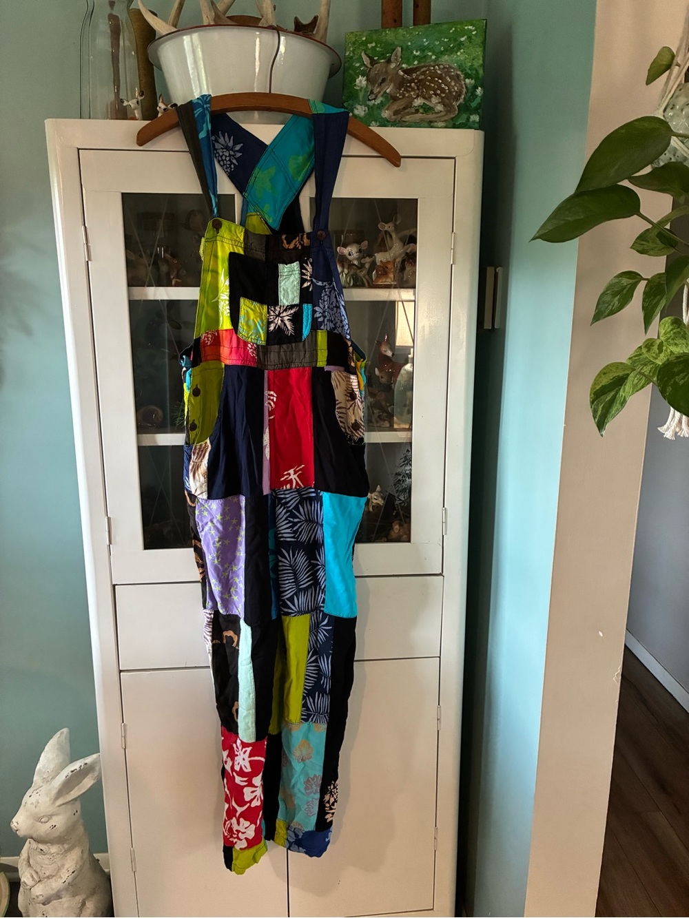 Multicolor Patchwork Jumpsuit - Boho Romper
